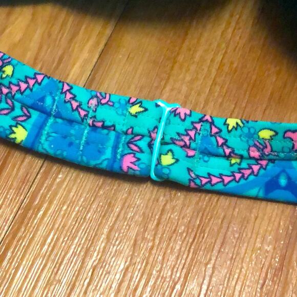 Aerie Nina Blue Floral Push Up Bikini Swim Top Size 34D - Picture 8 of 12